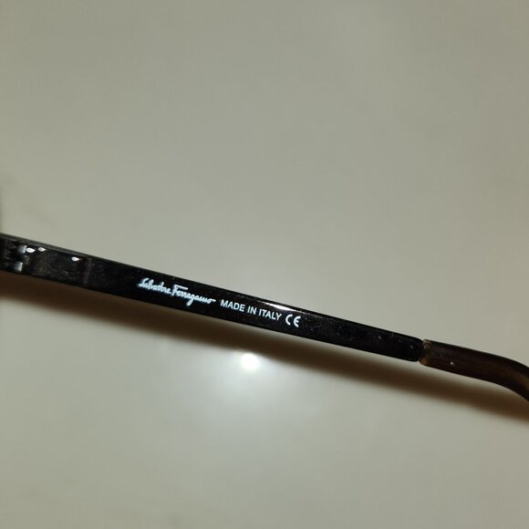 Men's Ferragamo Brown Metallic Sunglasses - Picture 3 of 7